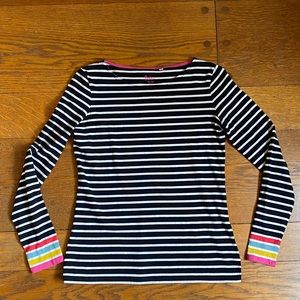 EUC Boden Long Sleeve Striped Breton Shirt